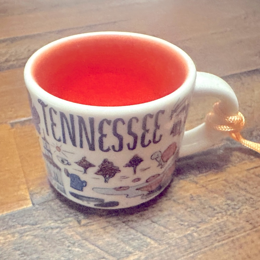 Starbucks Espresso Cup Christmas Ornament Tennessee 2oz